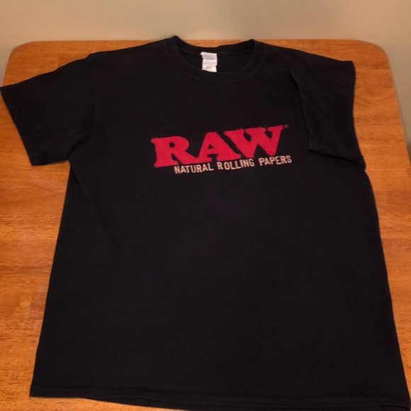 RAW cigarette rolling paper T-shirt. Size L - Picture 6 of 8
